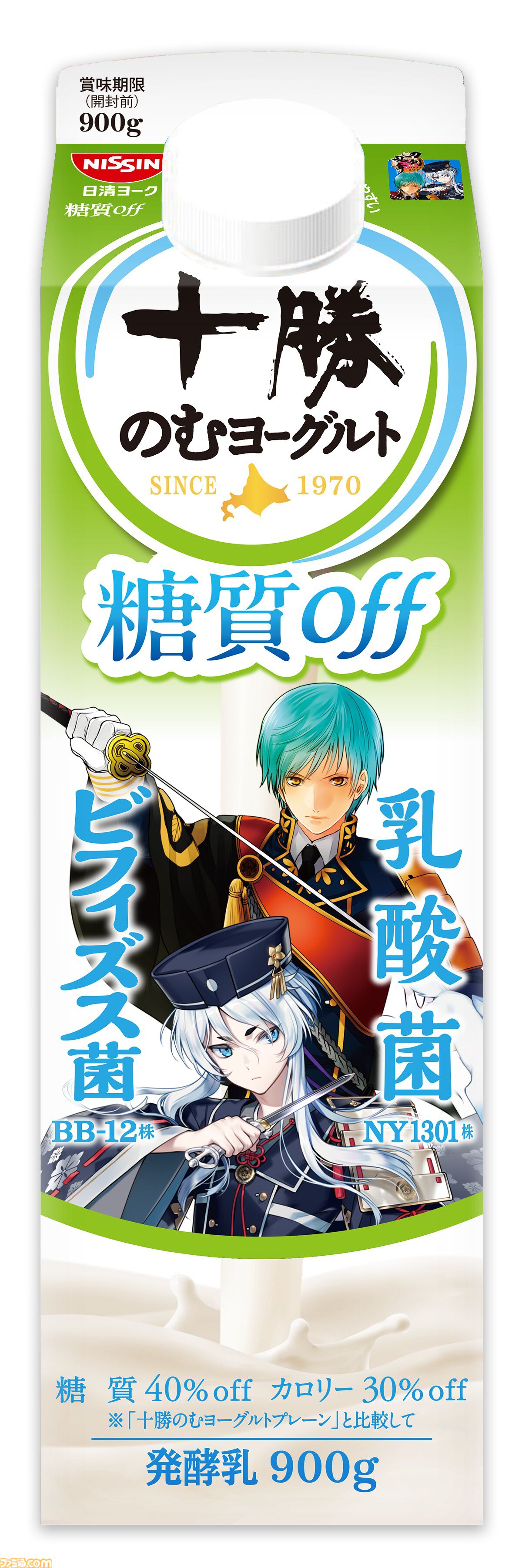 『刀剣乱舞』十勝のむヨーグルトの期間限定コラボパッケージが4月発売。40振りを登場させる。商品もそのままゲーム内アイテムに
