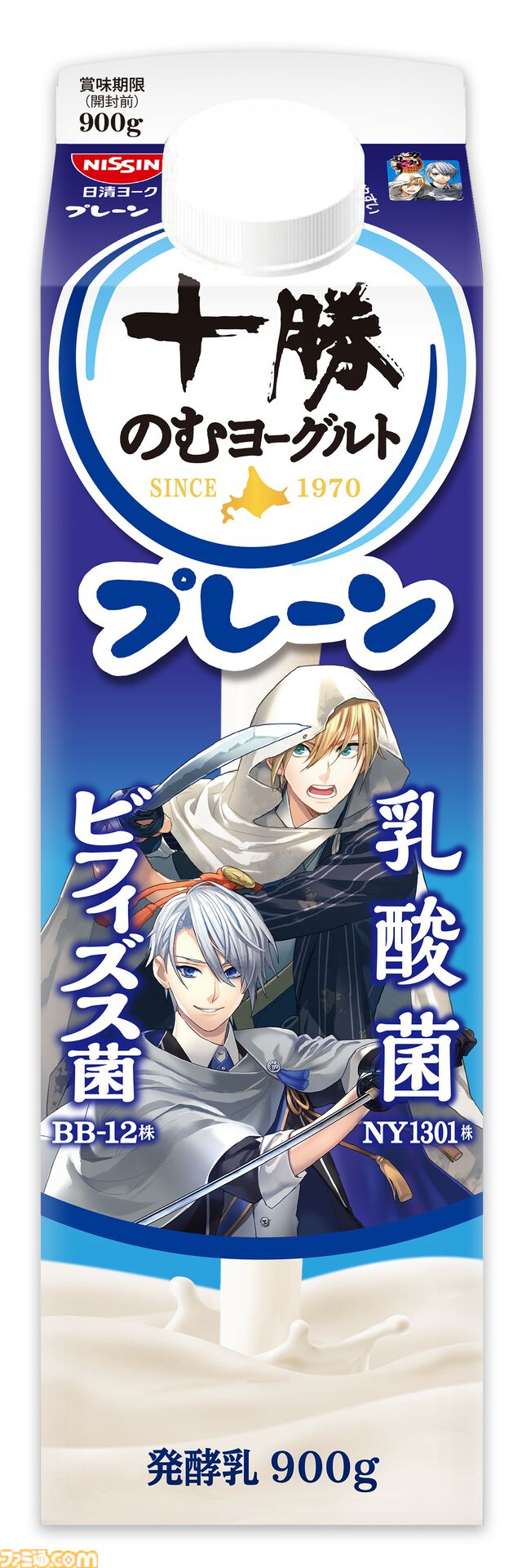 『刀剣乱舞』十勝のむヨーグルトの期間限定コラボパッケージが4月発売。40振りを登場させる。商品もそのままゲーム内アイテムに
