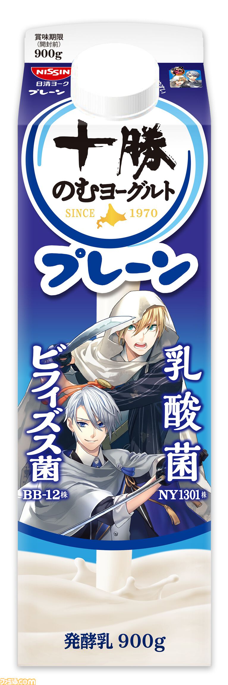 『刀剣乱舞』十勝のむヨーグルトの期間限定コラボパッケージが4月発売。40振りを登場させる。商品もそのままゲーム内アイテムに