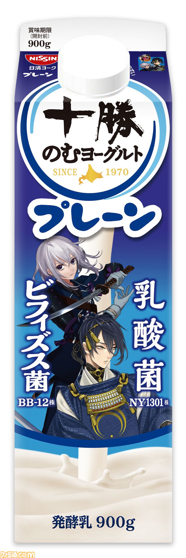 『刀剣乱舞』十勝のむヨーグルトの期間限定コラボパッケージが4月発売。40振りを登場させる。商品もそのままゲーム内アイテムに
