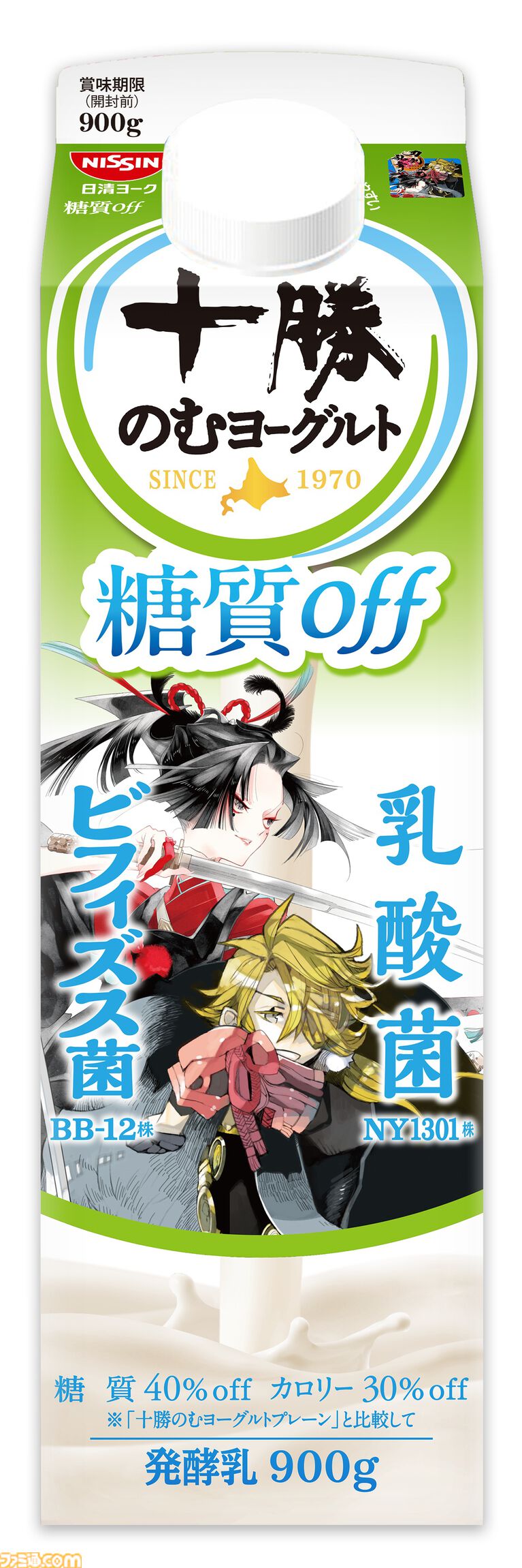 『刀剣乱舞』十勝のむヨーグルトの期間限定コラボパッケージが4月発売。40振りを登場させる。商品もそのままゲーム内アイテムに
