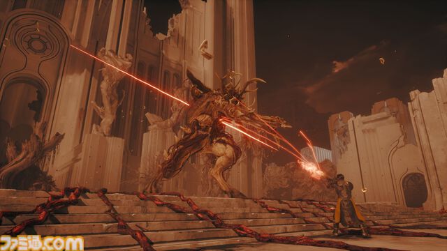 弾幕TPS『SAROS（サロス）』押し寄せる敵弾を受け止めてカウンターを狙うのが気持ちいい！ 『Returnal』から続くローグライク要素も健在【先行プレイ】