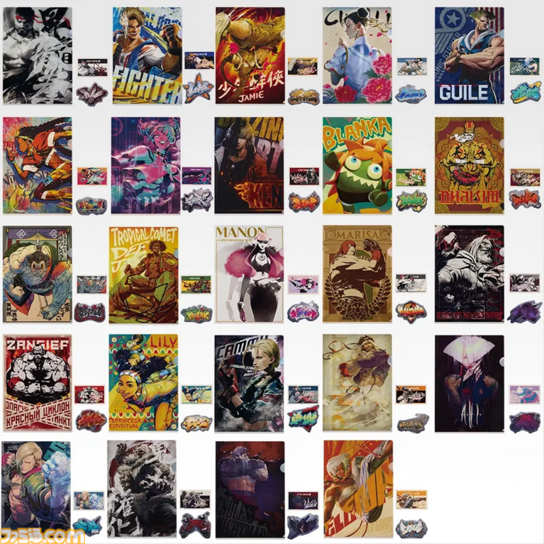 『スト6』一番くじが3/27より発売。ラストワン賞は豪鬼のフィギュア。E賞メタルチャームは操作タイプとランクマ称号デザイン