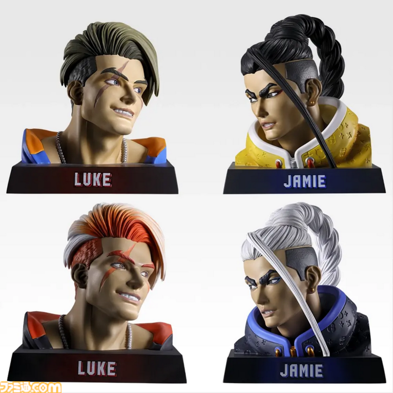 『スト6』一番くじが3/27より発売。ラストワン賞は豪鬼のフィギュア。E賞メタルチャームは操作タイプとランクマ称号デザイン