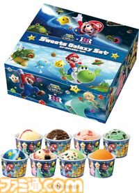 『スーパーマリオギャラクシー』×サーティワンコラボが4月1日より開催。ロゼッタの絵本エコバッグがかわいい。輝く銀河をイメージした新作フレーバーやマリオ＆チコの限定カップも登場