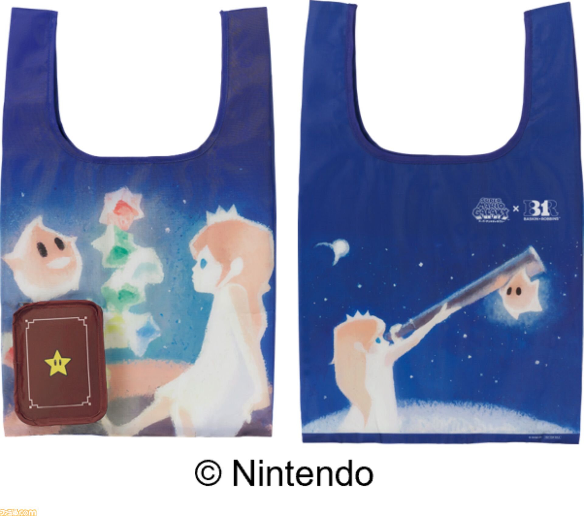 『スーパーマリオギャラクシー』×サーティワンコラボが4月1日より開催。ロゼッタの絵本エコバッグがかわいい。輝く銀河をイメージした新作フレーバーやマリオ＆チコの限定カップも登場