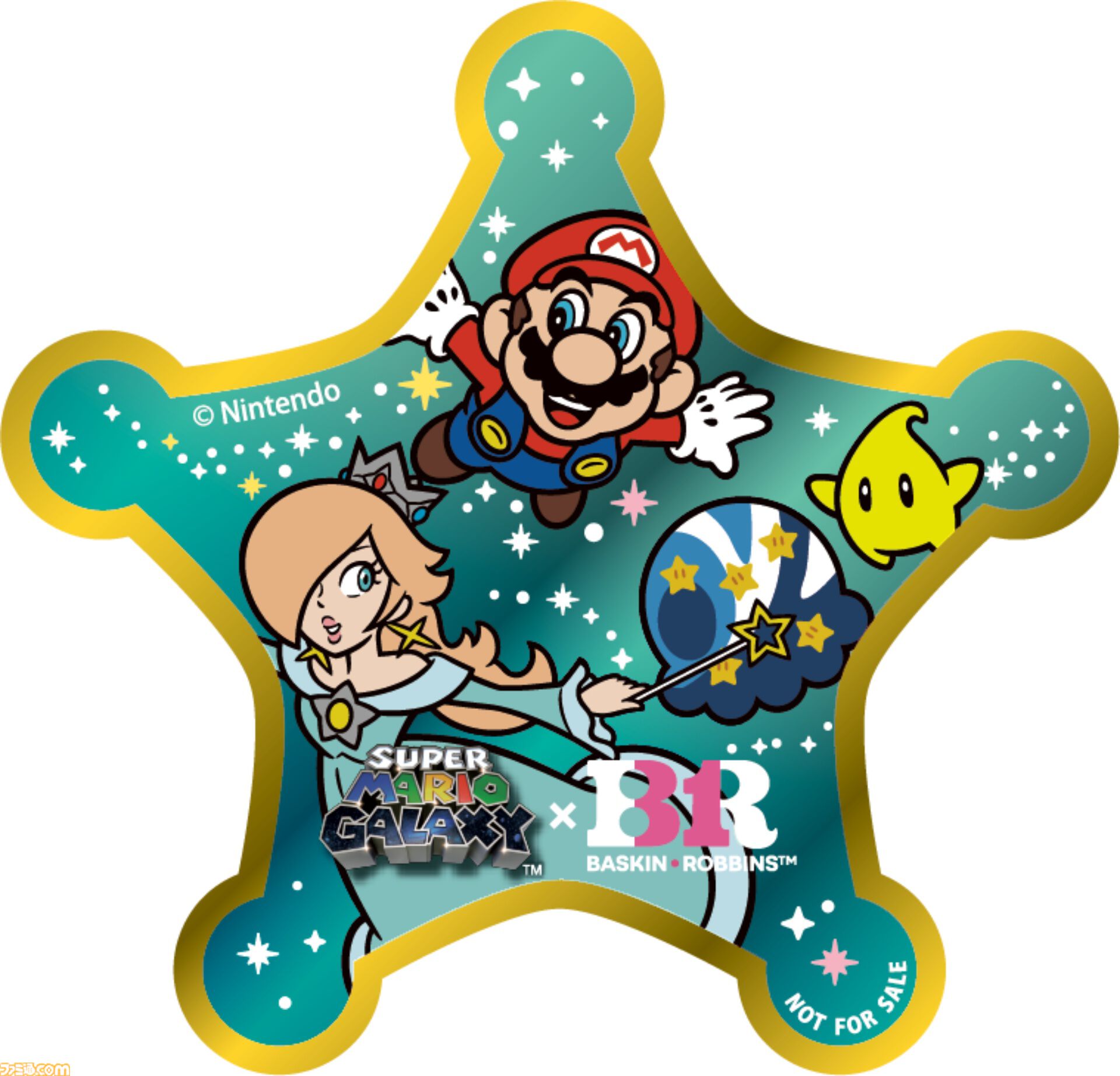 『スーパーマリオギャラクシー』×サーティワンコラボが4月1日より開催。ロゼッタの絵本エコバッグがかわいい。輝く銀河をイメージした新作フレーバーやマリオ＆チコの限定カップも登場
