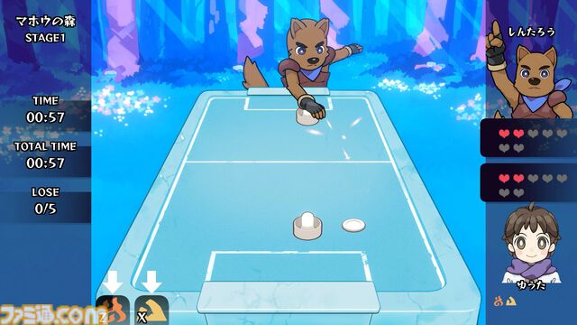 『エアホッケー@GAMEPACK』新作『エアホッケー ゆうしゃとマホウの森』Steamページ公開。“ローグライト要素”導入で鬼畜ゲームが進化