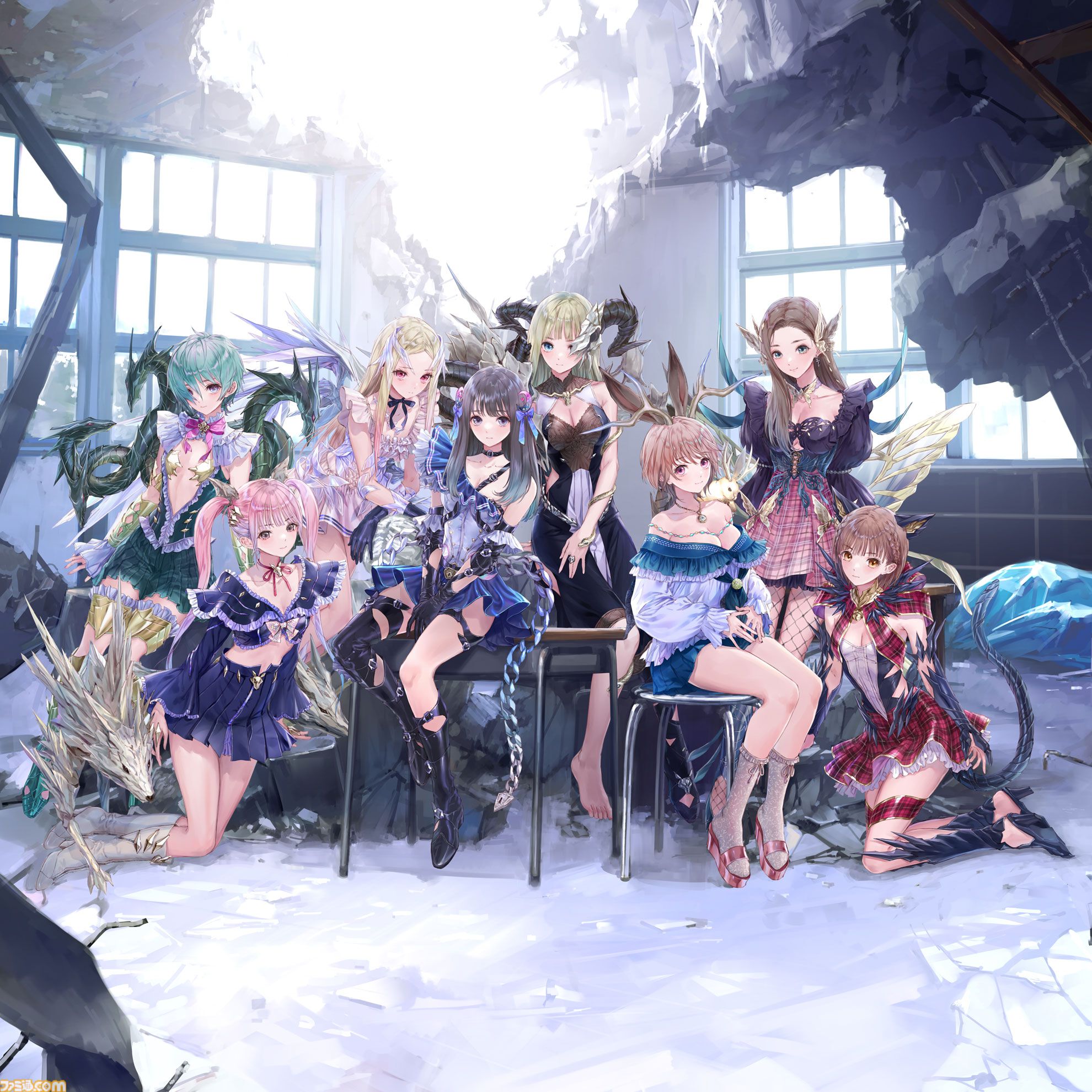 ブルーリフレクション カルテット 少女たちのキセキ』発表。『ブルリフ