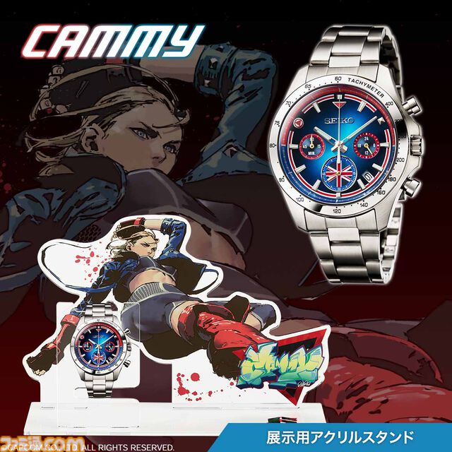 『ストリートファイター6』春麗、キャミィ、ジュリのコラボウオッチが数量限定で販売中。各キャラのクールな展示用アクスタ付き