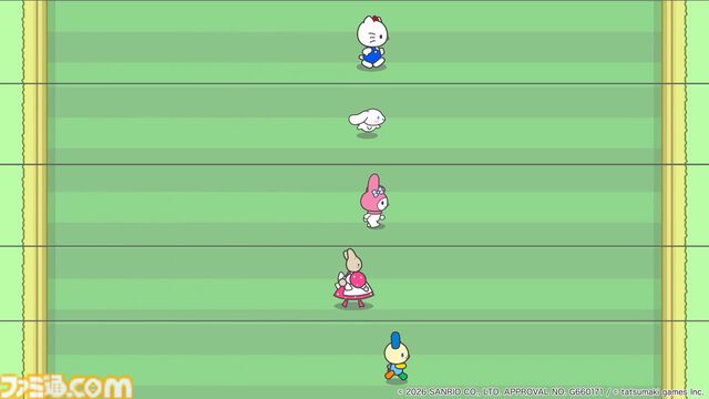 『サンリオキャラクターズ スマッシュフェスタ！』全キャラの足の速さ比較が公開される。はちゃめちゃスポーツゲームでいちばん速いのは？
