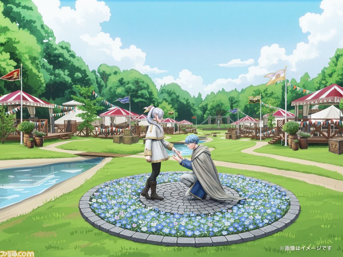 『葬送のフリーレン』千葉県で宿泊コラボが7月17日より開催。ヒンメルがフリーレンに指輪を贈るシーンを再現したフォトスポットなどが設置