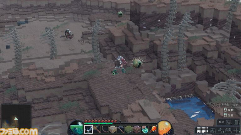 『Direland』バトル・建築・クラフトなど自由なプレイが楽しめるサンドボックスRPGのストアページが公開。モンスターひしめく大地でサバイバル。装備や能力を強化して巨大ボスに挑め