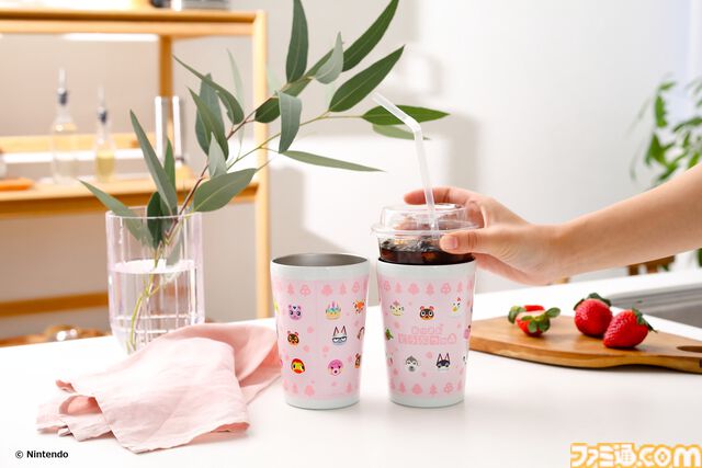 『あつまれ どうぶつの森』葉っぱとまめきち＆つぶきちのキルティングポーチ、さくら・喫茶ハトのタンブラーが本日（3/31）発売