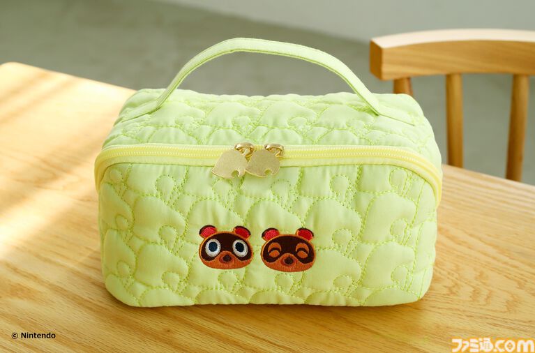 『あつまれ どうぶつの森』葉っぱとまめきち&つぶきちのキルティングポーチ、さくら・喫茶ハトのタンブラーが本日(3/31)発売