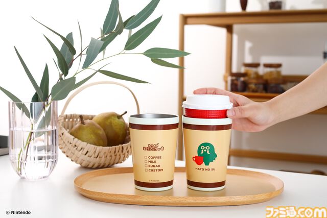 『あつまれ どうぶつの森』葉っぱとまめきち＆つぶきちのキルティングポーチ、さくら・喫茶ハトのタンブラーが本日（3/31）発売