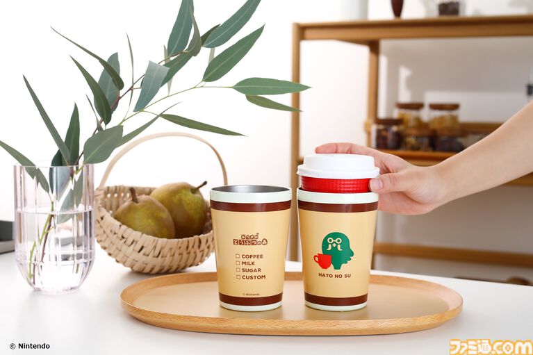 『あつまれ どうぶつの森』葉っぱとまめきち&つぶきちのキルティングポーチ、さくら・喫茶ハトのタンブラーが本日(3/31)発売