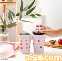 『あつまれ どうぶつの森』葉っぱとまめきち＆つぶきちのキルティングポーチ、さくら・喫茶ハトのタンブラーが本日（3/31）発売