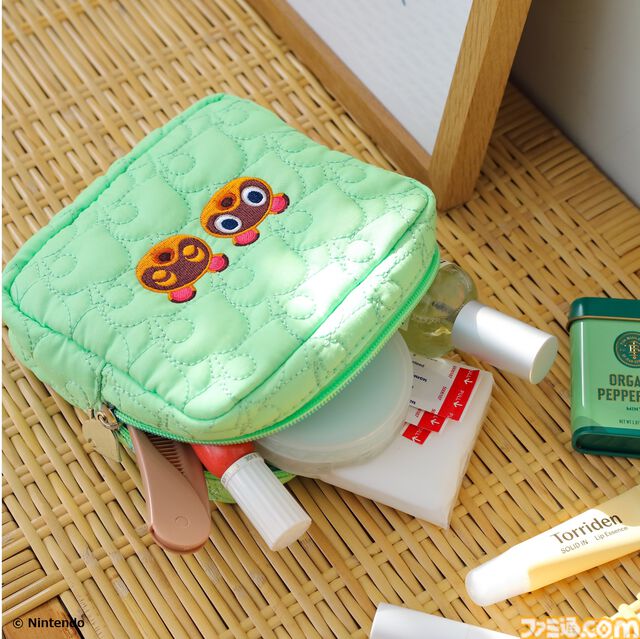 『あつまれ どうぶつの森』葉っぱとまめきち＆つぶきちのキルティングポーチ、さくら・喫茶ハトのタンブラーが本日（3/31）発売