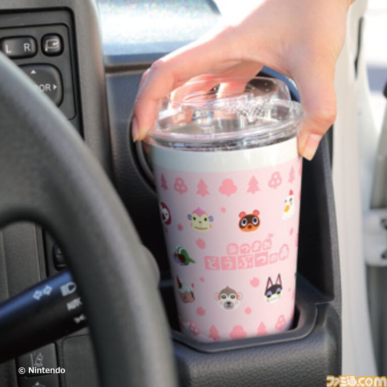 『あつまれ どうぶつの森』葉っぱとまめきち&つぶきちのキルティングポーチ、さくら・喫茶ハトのタンブラーが本日(3/31)発売