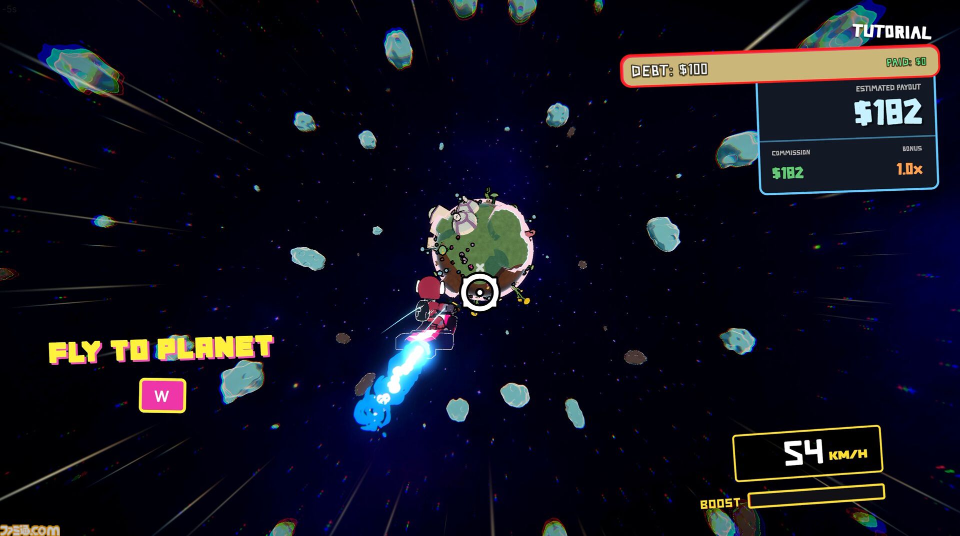『星間爆走便：スペースドリフター』邪魔な小惑星を破壊して加速する運び屋アクションローグライクが本日（4/1）発売。借金を返済し自由を目指せ