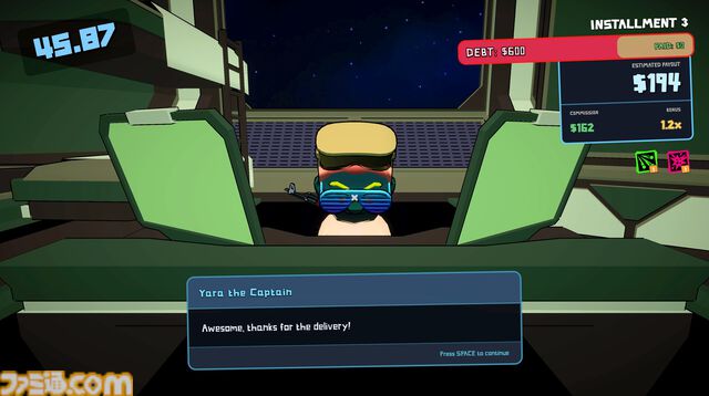 『星間爆走便：スペースドリフター』邪魔な小惑星を破壊して加速する運び屋アクションローグライクが本日（4/1）発売。借金を返済し自由を目指せ