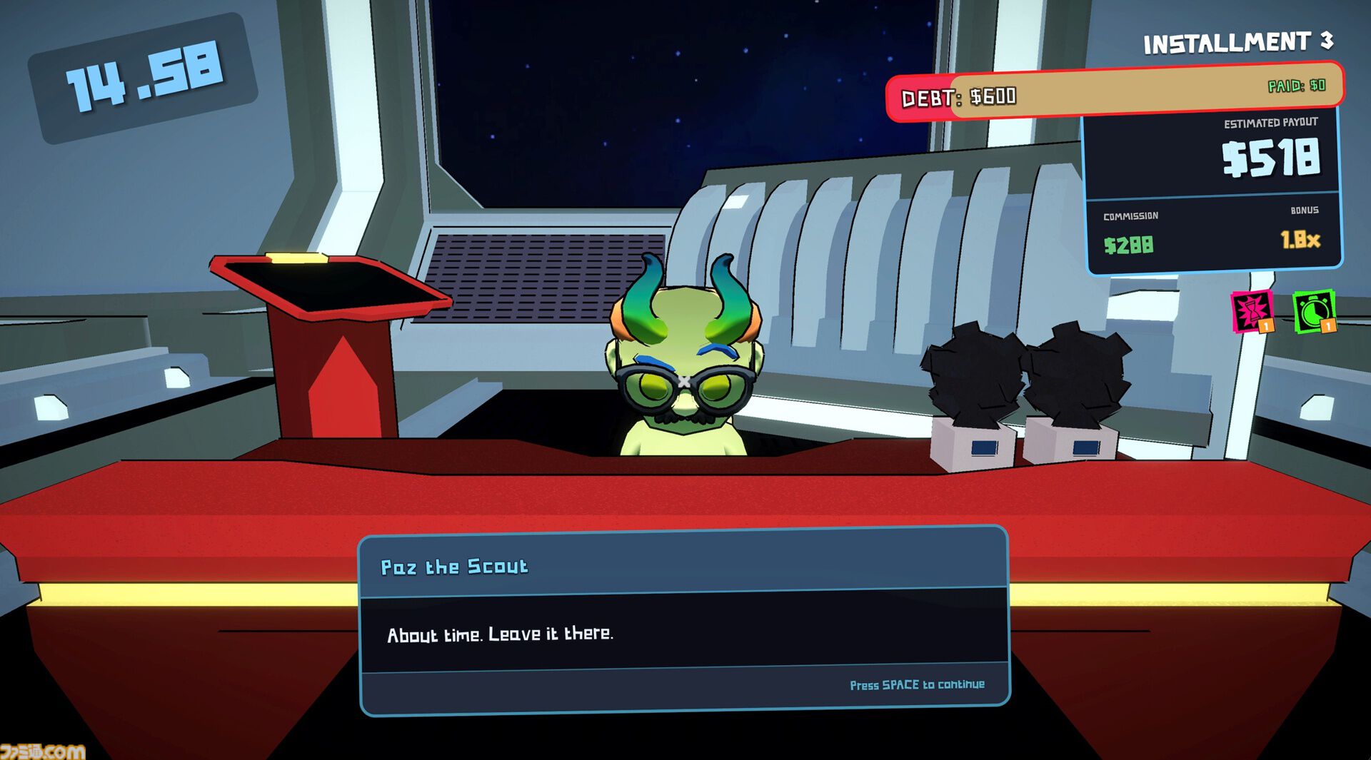 『星間爆走便：スペースドリフター』邪魔な小惑星を破壊して加速する運び屋アクションローグライクが本日（4/1）発売。借金を返済し自由を目指せ