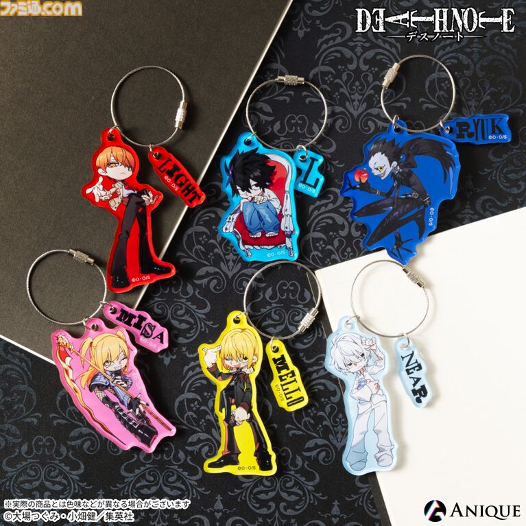 『デスノート』タロットカード風ジオラマアクリルステンド、証明写真風ブロマイドなどが登場。4月30日より順次開催となるホップアップショップで発売