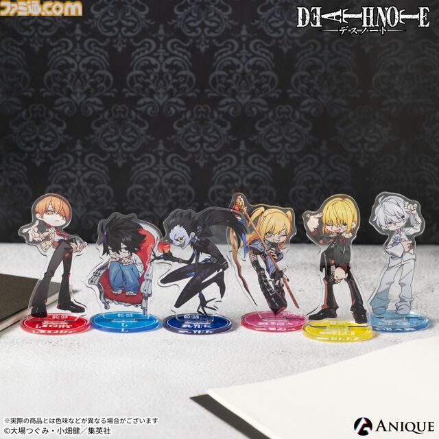 『デスノート』タロットカード風ジオラマアクリルステンド、証明写真風ブロマイドなどが登場。4月30日より順次開催となるホップアップショップで発売