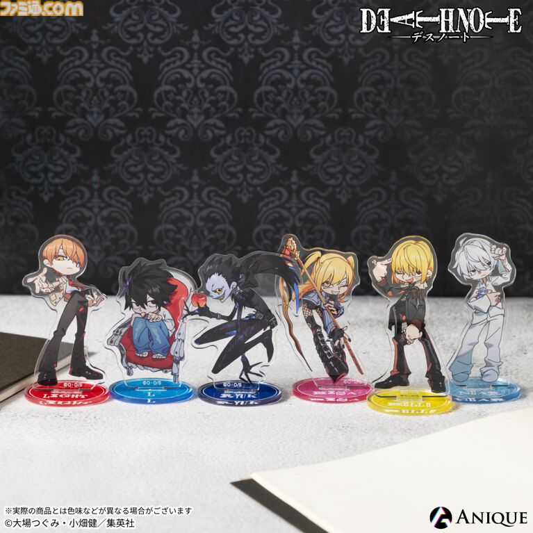 『デスノート』タロットカード風ジオラマアクリルステンド、証明写真風ブロマイドなどが登場。4月30日より順次開催となるホップアップショップで発売