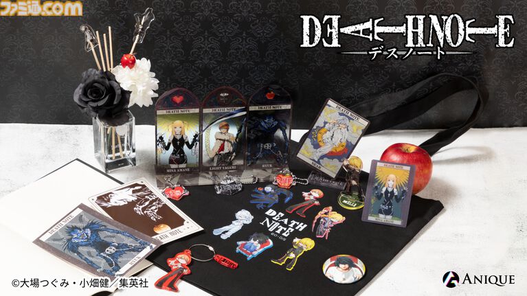 『デスノート』タロットカード風ジオラマアクリルステンド、証明写真風ブロマイドなどが登場。4月30日より順次開催となるホップアップショップで発売