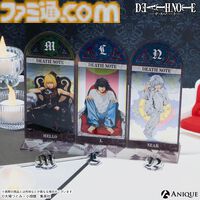 『デスノート』タロットカード風ジオラマアクリルステンド、証明写真風ブロマイドなどが登場。4月30日より順次開催となるホップアップショップで発売