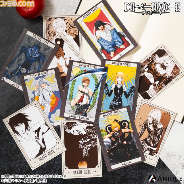 『デスノート』タロットカード風ジオラマアクリルステンド、証明写真風ブロマイドなどが登場。4月30日より順次開催となるホップアップショップで発売