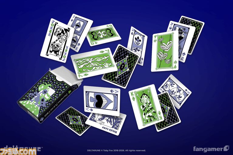 『UNDERTALE』＆『DELTARUNE』の新グッズ登場。オメガフラウィーのポスターやランサーたちのトランプなどがラインアップ。トランプには“ルールのカード”が付いてくる