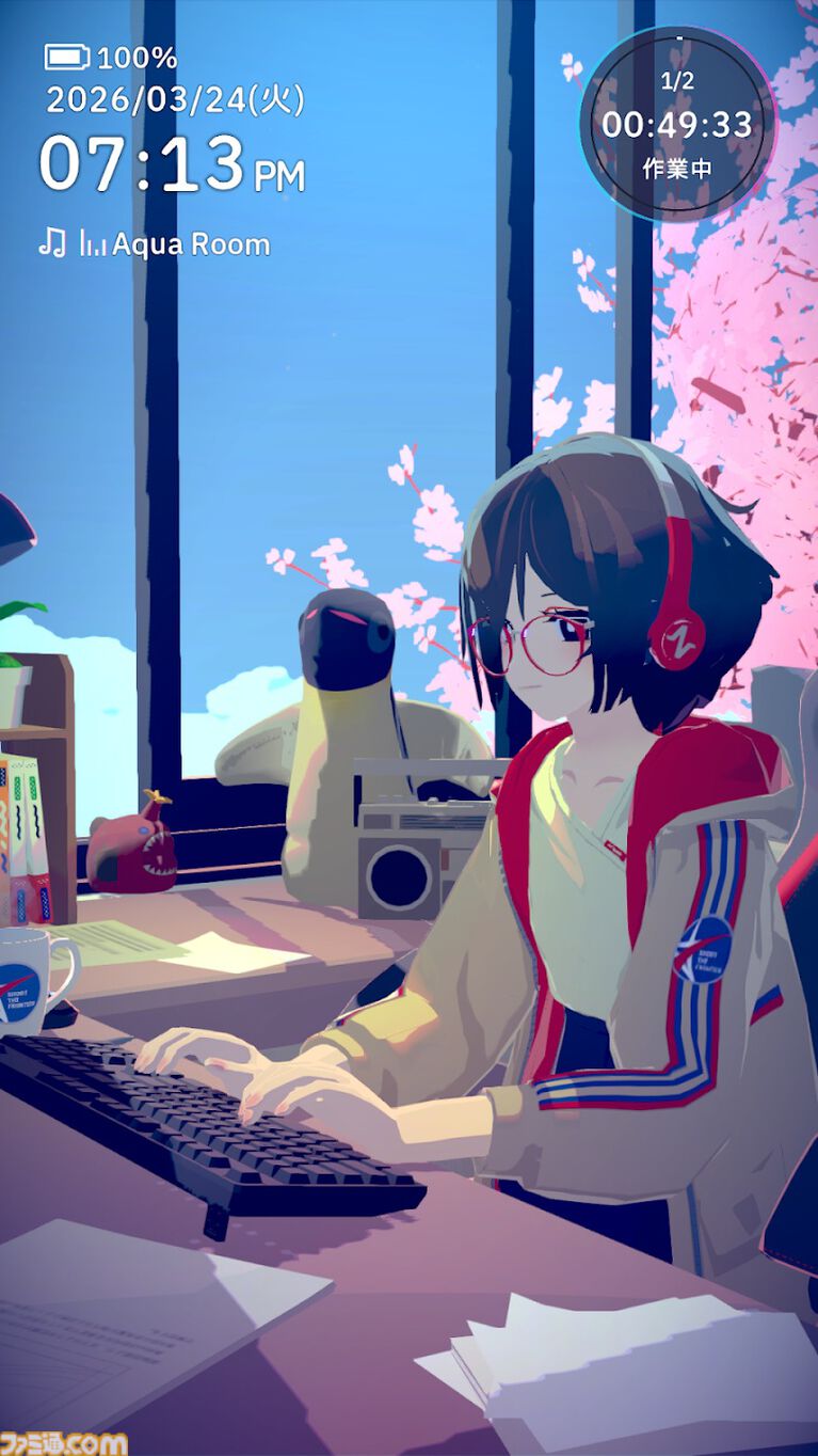 『Chill with You：Lo-Fi Story』スマホ版が4月8日に配信決定。文学少女とチルなひとときを過ごす作業用アドベンチャーゲーム。PC版と連携可能