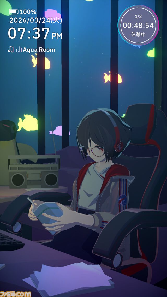 『Chill with You：Lo-Fi Story』スマホ版が4月8日に配信決定。文学少女とチルなひとときを過ごす作業用アドベンチャーゲーム。PC版と連携可能