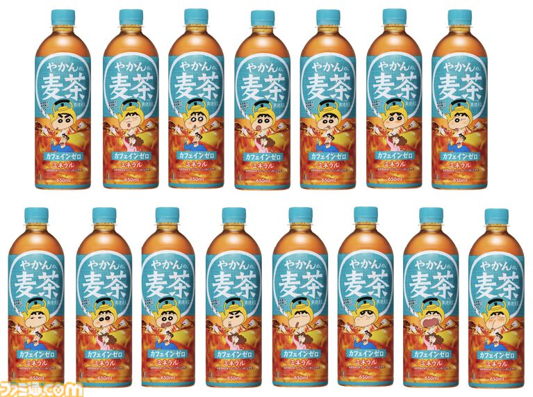 『クレしん』やかんを被ったしんちゃんと家族の名言がデザインされた“やかんの麦茶”全15種が本日（4/6）より発売開始。実写化ショートムービーシーズン2も公開決定
