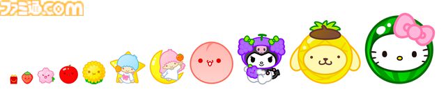 『スイカゲーム』サンリオコラボゲームがマクドナルドに登場。4月10日発売のハッピーセット“サンリオキャラクターズ”を購入でプレイ可能