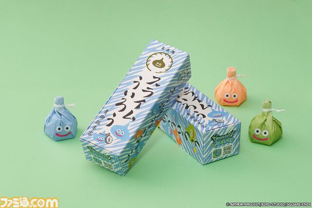 『ドラクエウォーク』リアルおみやげ“スライムまんじゅう”が4月17日に発売。青柳総本家の“カエルまんじゅう”とのコラボ商品