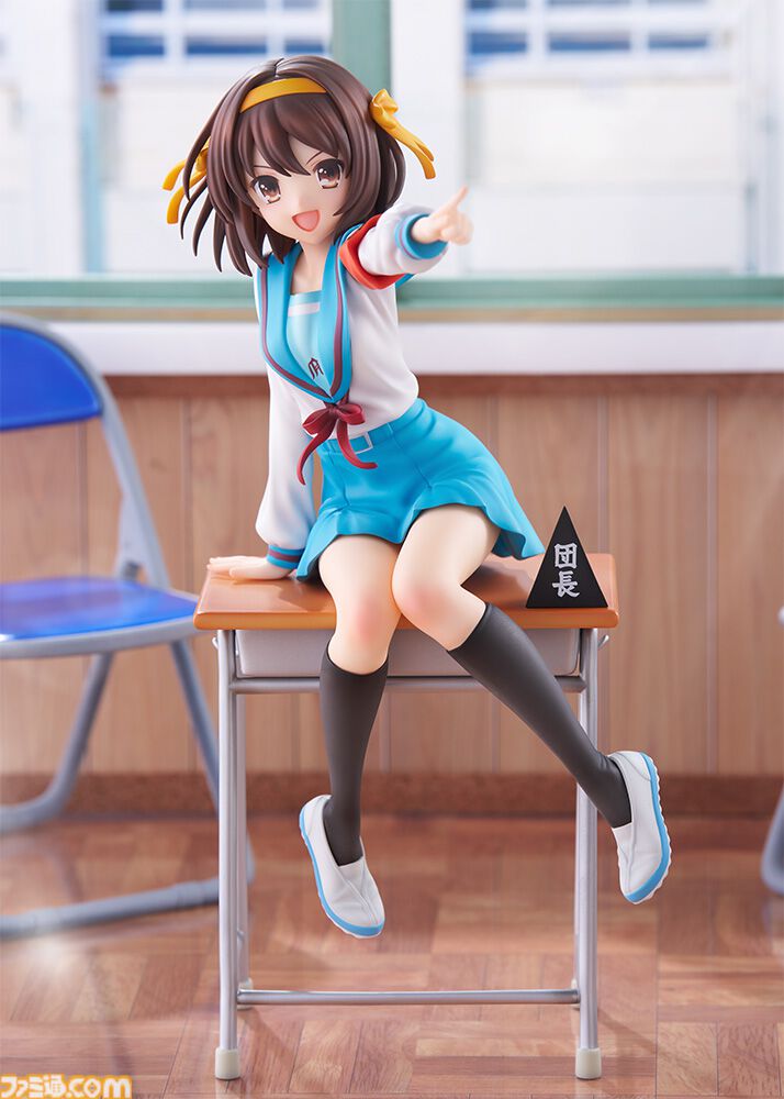 『涼宮ハルヒの憂鬱』アニメ20周年記念ver.フィギュアが予約開始。スペシャルセットでは宣言顔やポニーテールパーツなどが付属