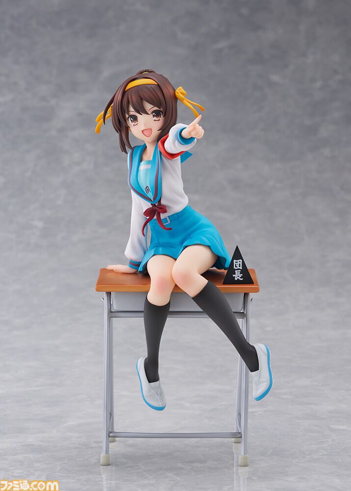 『涼宮ハルヒの憂鬱』アニメ20周年記念ver.フィギュアが予約開始。スペシャルセットでは宣言顔やポニーテールパーツなどが付属