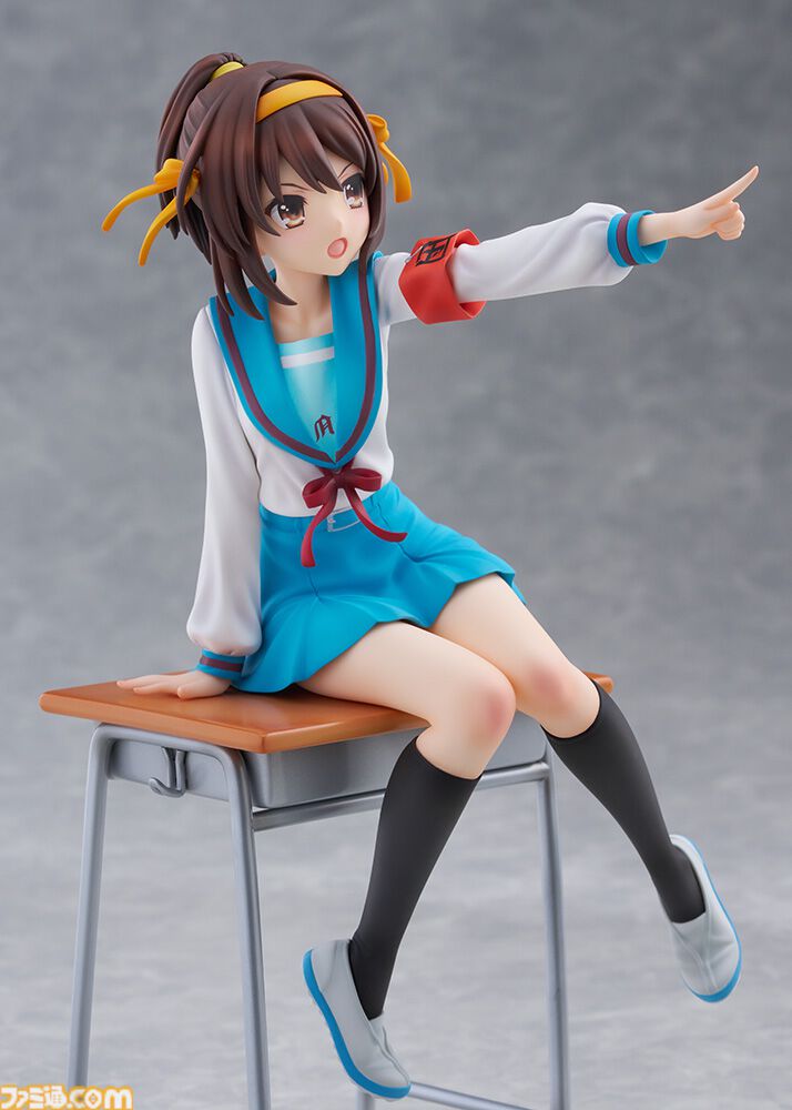 『涼宮ハルヒの憂鬱』アニメ20周年記念ver.フィギュアが予約開始。スペシャルセットでは宣言顔やポニーテールパーツなどが付属