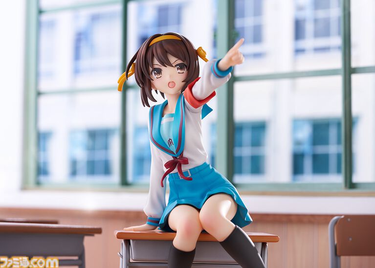 『涼宮ハルヒの憂鬱』アニメ20周年記念ver.フィギュアが予約開始。スペシャルセットでは宣言顔やポニーテールパーツなどが付属