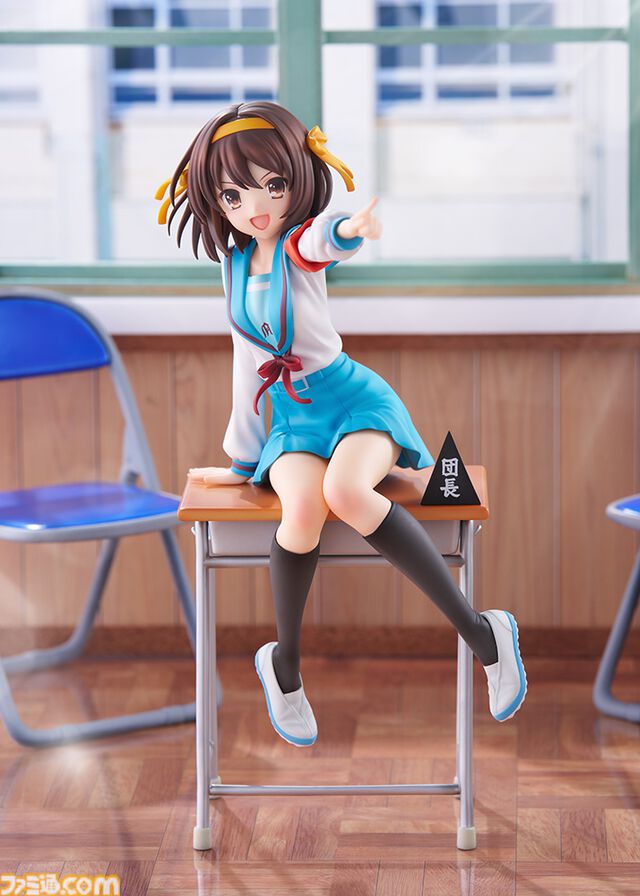 『涼宮ハルヒの憂鬱』アニメ20周年記念ver.フィギュアが予約開始。スペシャルセットでは宣言顔やポニーテールパーツなどが付属