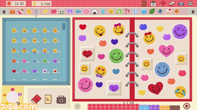 『Sticker DECO ~わたしのシール手帳~』自分好みのデザインで作る“シール手帳”シミュ発表。ゲーム内キャラとのシール交換も