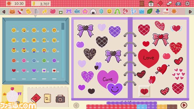 『Sticker DECO ~わたしのシール手帳~』自分好みのデザインで作る“シール手帳”シミュ発表。ゲーム内キャラとのシール交換も