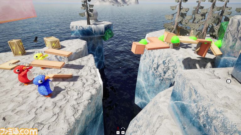 『LINK penguins』木でも机でもピアノでも、なんでも繋げて橋を作れ！　最大8人で遊べる協力ペンギンアクションがSteamにて配信