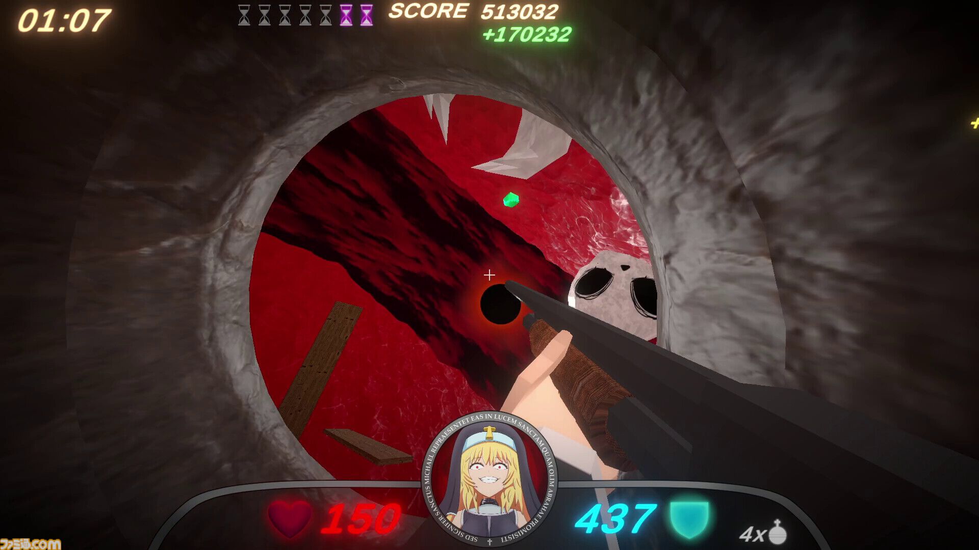 『Guns and Nuns: Storming Hell』シスターが高笑いしながら重火器をぶっ放す。地獄に乗り込み、ショットガンや火炎放射器で悪魔を蹴散らす爽快FPS