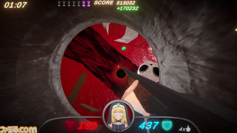 『Guns and Nuns: Storming Hell』シスターが高笑いしながら重火器をぶっ放す。地獄に乗り込み、ショットガンや火炎放射器で悪魔を蹴散らす爽快FPS