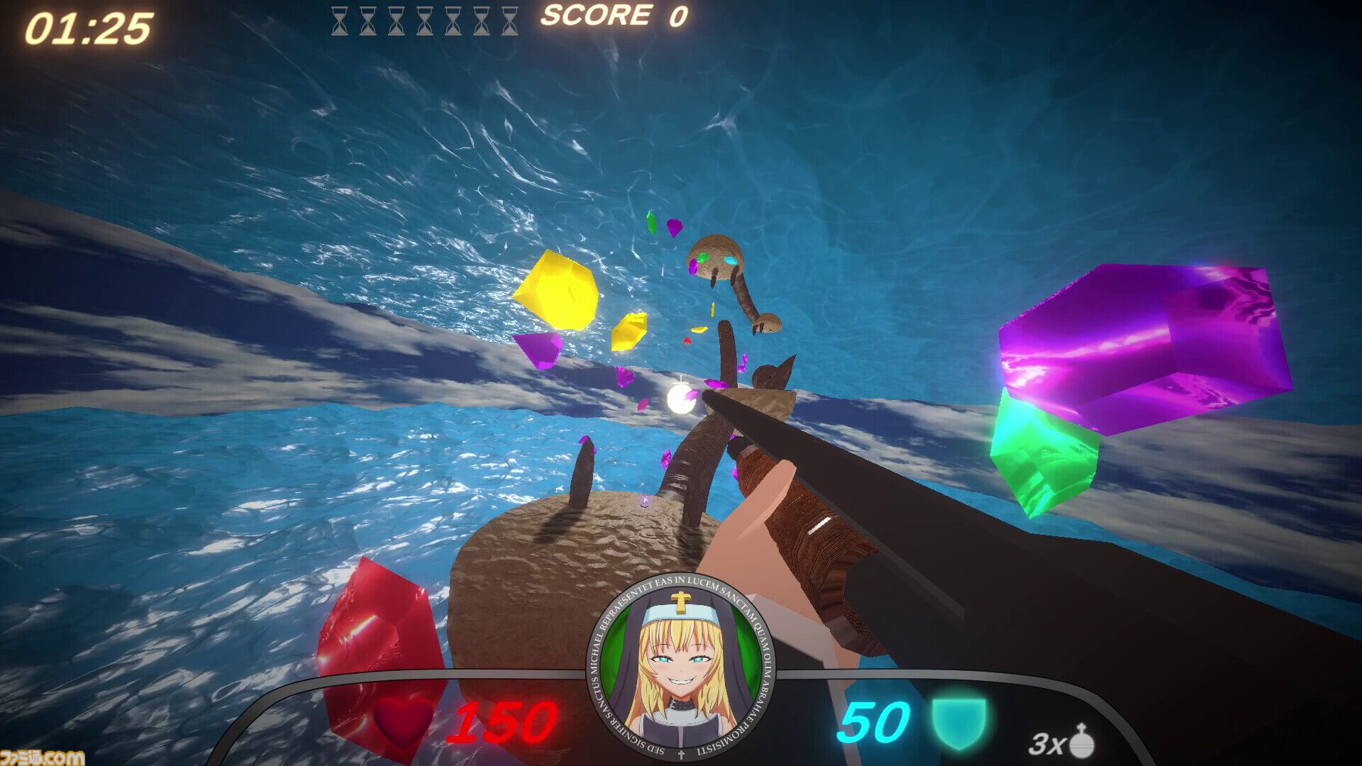 『Guns and Nuns: Storming Hell』シスターが高笑いしながら重火器をぶっ放す。地獄に乗り込み、ショットガンや火炎放射器で悪魔を蹴散らす爽快FPS